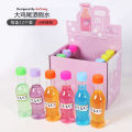 Internet famous mineral water bottle, fake water, transparent colored smooth mud, non stick, hand pressure reducing, squeezing mud toy gift box set. 