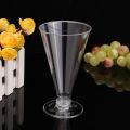 Plastic Cup Clear Square Love Cone Shape Dessert Cup Festival Wedding Decoration Cake Jelly Pudding Tiramisu.