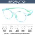 Anti Blue Light Kids Glasses Square Children Boy Girls Computer Optical Frame Reflective Blocking Eyeglasses Filter TR90 Frame.