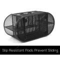 Desk Organizer Mesh Desktop Office Supplies Multi-functional Caddy Pen Holder Stationery with 8 Compartments and 1 Drawer for Office, Home, School, Classroom by Pipishell.