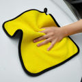 30X30 cm Car Bike Wash Double Layer Ultra Soft Scratch Proof Microfiber Towel. 