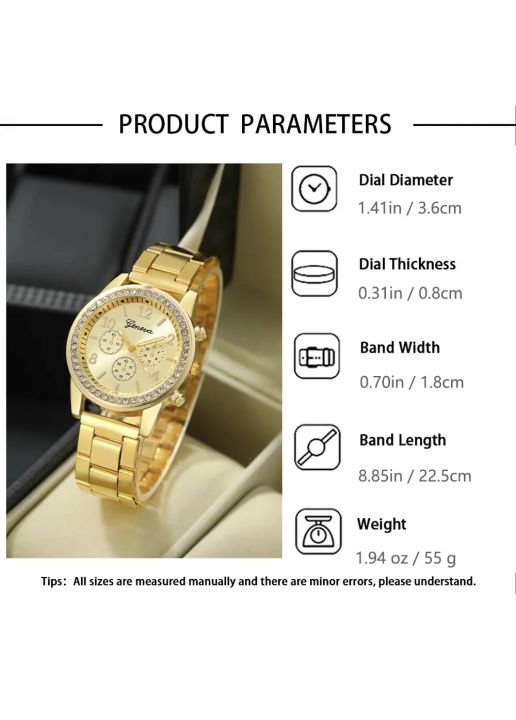 Luxury%20Women's%20Watch%20Set:%205pcs%20Fashion%20Alloy%20Strap%20Quartz%20Wristwatch%20with%20Rhinestone%20Bracelet%20for%20Ladies%20and%20Girls%20-%20Image%207