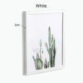 Nature Solid Simple Wooden Picture Frame A4 A3 Black White Coffee Wood Color Photo Frame with Mats for Wall Poster Frame.
