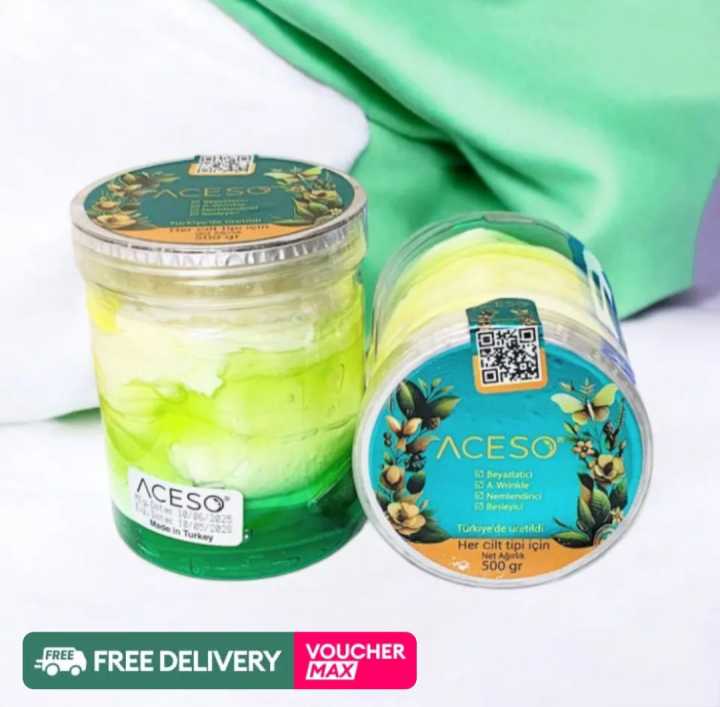 Aceso Body Whitening Cream+Gel 500gm, Made In Turkey.