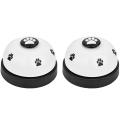Pet Bell, 2 Pack Metal Bell Dog Training With Non Skid Rubber Bottoms Dog Doorbell For Potty Training Clear Ring Pet Tool Communication Device For Small Dogs Cats. 