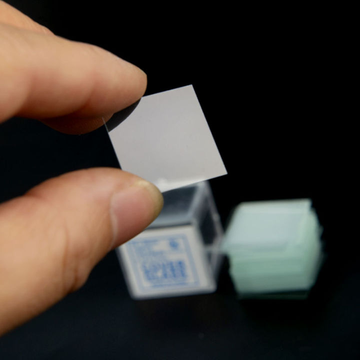 100pcs Square Rectangle Glass Slide Microscope Coverslips Transparent Blank Slides Microscope Cover Slip