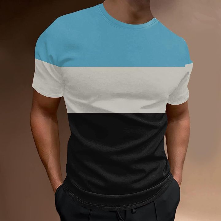 Mens%20Color%20Block%20T%20Shirt%20Summer%20Tops%20Crew%20Neck%20Basic%20Tees%20Slim%20Fit%20Sport%20Tshirt%20Stylish%20Shirts%20Blouse%20-%20Image%203
