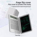 Scientific Calculator with Erasable Writing Board 240 Functions 2 Line LCD Display Foldable Financial Math Calculator minghao. 