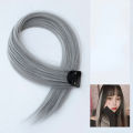 60cm Hair Extension Clip In Hairpiece Long Straight Hanging Ear Wig Clip Synthetic Hair Extensions Accessories Hairpiece Hairpin. 