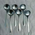 6 Pcs Stainless Steel Sup Spoon Nova Blackberry Stainless Steel Sup Spoon For Children - Sup Spoon 15 Cm Long Sup Spoon. 