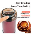 Prime Mall_ Coffee Beans Mill Coffee And Grains Grinder Powerful Motor Easy To Use Noiseless Stainless Steel Chamber Grinder For Coffee. 