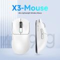 X3 Lightweight Wireless Gaming Mouse with 3 Mode 2.4G USB-C Wired Bluetooth 26K DPI PAW3395 Optical Sensor for PC/Laptop/Win/Mac. 