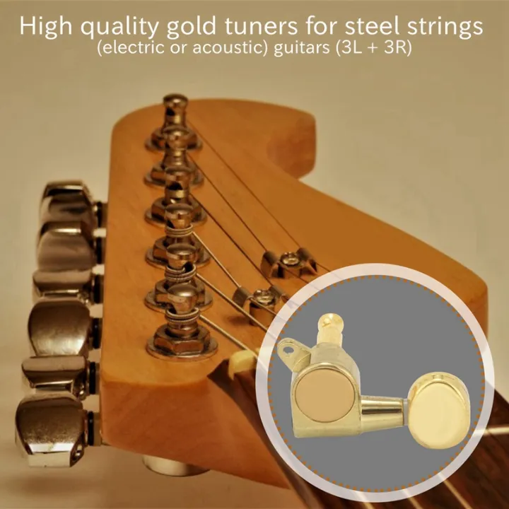 12%20Guitar%20Tuning%20Pegs%20VERROUILLAGE%20Tuner%20Touches%20Guitar%20Strings%20Button%206L%20+%206R%20Gold%20-%20Image%202