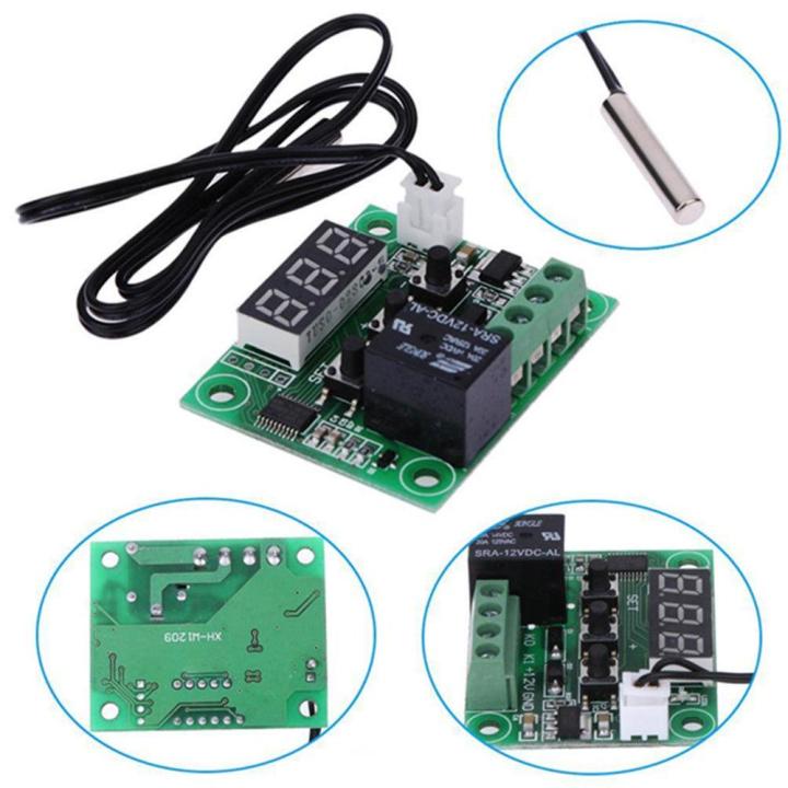 KOGEEK%20W1209%20Blue%20LED%20Digital%20Temperature%20Controller%20Board%20Micro%20Thermostat%20Electronic%20Temp%20Control%2012V%20DC%20Sensor%20Module%20Switch%20with%20One-channel%20Relay%20and%20Waterproof%20-%20Image%206