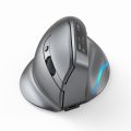 Vertical Gamer Mice Ergonomic 3200DPI Dual Mode Silent LCD Display Desktop Upright Mouse 8 Buttons 2.4G Rechargeable for Laptop. 