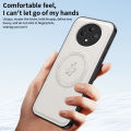lthmy for Oppo Reno 12F 4G Supports Magnetic Wireless Charging Casing Matte Leather Phone Case Shockproof Protection Cases Armor Bracket Back Cover.