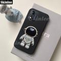 Phone Case Moto E13 Back Cover Soft Rubber Cases + Astronaut Stereo Stand Spaceman Slot Holder Casing for Moto Motorola E13 Cover Cases. 