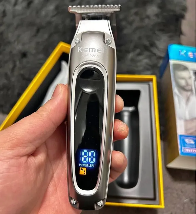 KEMEI%20KM-2261%20Rechargeable%20Metal%20Body%20Digital%20Display%20Beard%20Trimmer%20&%20Hair%20Clipper%20-%20Image%206