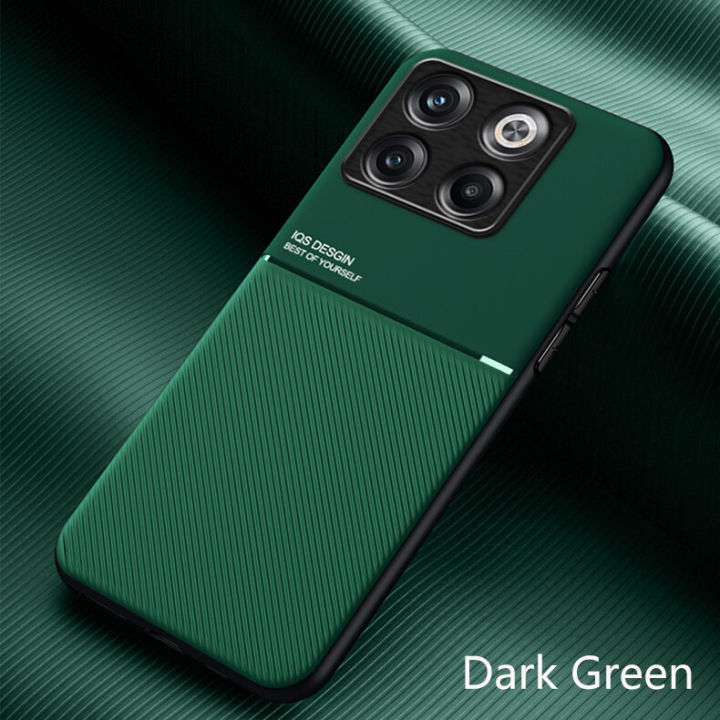 xprmy for OnePlus 10T / OnePlus Ace Pro Case Car Magnetic Holder Leather Plate Back Cover Soft Phone Cases