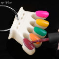 Myyeah 10Pcs Nail Art Natural Clear False Nail UV Gel Painting Practice Board Crown Color Display Plate Manicure Tool. 