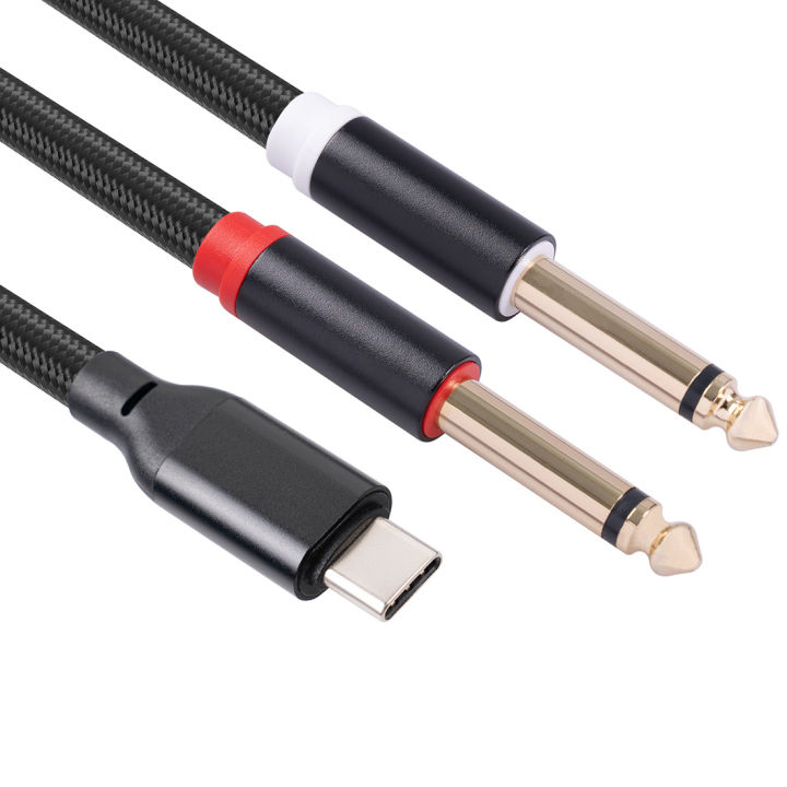 USB%20C%20To%20Dual%206.35Mm%20Audio%20Stereo%20Cable%20Type%20C%20To%20Dual%206.35Mm%20,1Meters%20-%20Image%202