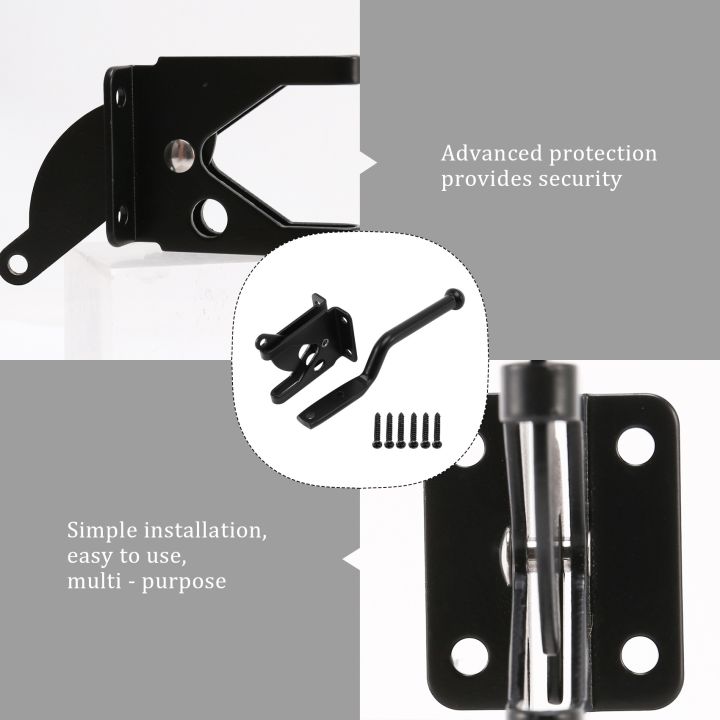 Self%20Locking%20Gate%20Latch%20Automatic%20Gravity%20Lever%20Fence%20Gate%20Lock%20for%20Wood%20Fence%20Gate%20Door%20Latches%20Steel%20Black%20-%20Image%205