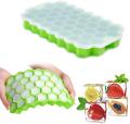 Silicone Ice Cube Tray Food-Grade 37-Grid Ice Maker Box with Easy-Release Design. 