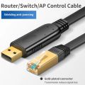 USB to RJ45 Console Cable RS232 Serial Adapter RJ 45 8P8C USB Console Cable for Computer Laptop Switch Router Server Converter. 