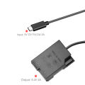 EP-5A DC Coupler EN-EL14 EN-EL14a Dummy Battery USB-C Cable Kit for Cameras Nikon D3200 D3500 D5300 D5600 Df Coolpix P7000 P7800. 