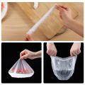 100Pcs Disposable Plastic Wrap Food Cover Elastic Plastic Wrap for Fruit Bowls Cups Caps Storage Kitchen Fresh Keeping Saver Bag. 