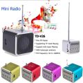 Digital FM Radio Mini Radio Receiver LCD Display Wireless Walkman Portable Speaker Support SD/TF Card For PC Phone Music Player. 