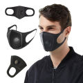 Anti Dust Mask Anti PM2.5 Pollution Face Mouth Respirator Black Breathable Valve Mask Filter  Mouth Cover. 