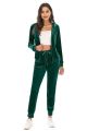 2024 Autumn Velvet Tracksuit Womens 2 Piece Sweatshirt Sweatpants Set Full Zip Hoodie Sweatsuit With Pockets Casual Sportswear. 