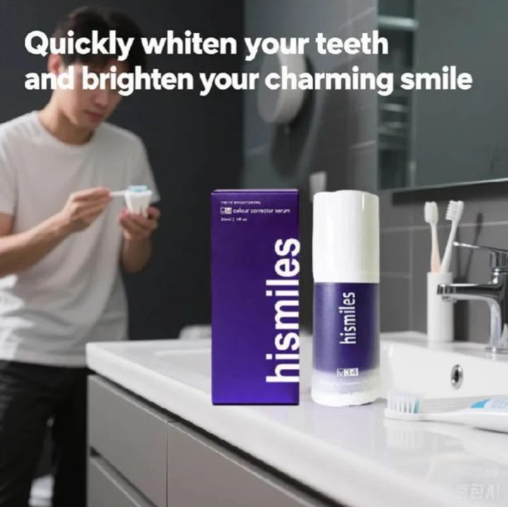hismile v34 toothpaste colour corrector teeth whitening Purple Stain ...