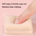 Small size Powder Puff Hygienic Compact Portable Makeup sponge Triangular shape Dry and wet dual-use Air Cushion for Makeup application Face powder Cosmetics storage Travel-friendly Suitable for all. 