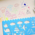 【3C VictoryEagle】4Pcs Multi DIY Art Drawing Template Ruler Stationery random.