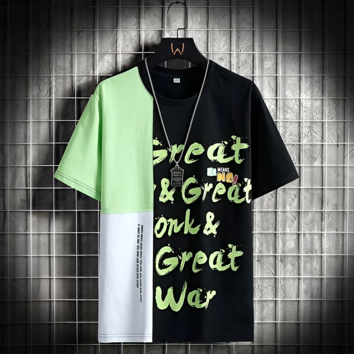 2024%20New%20Printed%20Synthetic%20Fabric%20Summer%20Men's%20Short%20Sleeve%20T-Shirt%20-%20Image%204