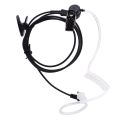 Straight Listen Only Transparent Flexible Acoustic Tube Earpiece 3.5mm Earphone headset Mono Jack for Walkie-talkie.