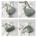 Fashion  Women Handbags Corduroy Underarm Bag Casual Women Shoulder Bags. 