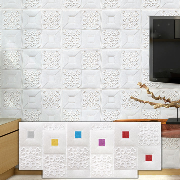 Wall%20Sticker%20Easy%20to%20Peel%20White%20Brick%20Textured%20Wall%20Tile%20Shaped%20Sticker%20-%20Image%206
