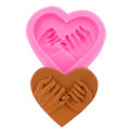 Love Shape Silicone Mold – DIY Soap, Candle, Plaster, Resin & Chocolate Craft Tool for Valentine's Day Gifts.