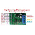 8Ch Input/Output Digital Switch TTL LvTTL CMOS RS485 IO Control Module Modbus Rtu Board for PLC Relay, (No Pin).
