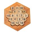 1 Set Mind Brain Teaser Wooden Puzzles For Adults Children Kids Classic IQ Math Wood Game Toy Wood 3D Puzzle Toys.