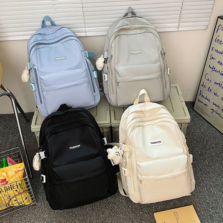 Japanese campus simple and versatile backpack for female high school students, junior high school students, school bags, large capacity backs