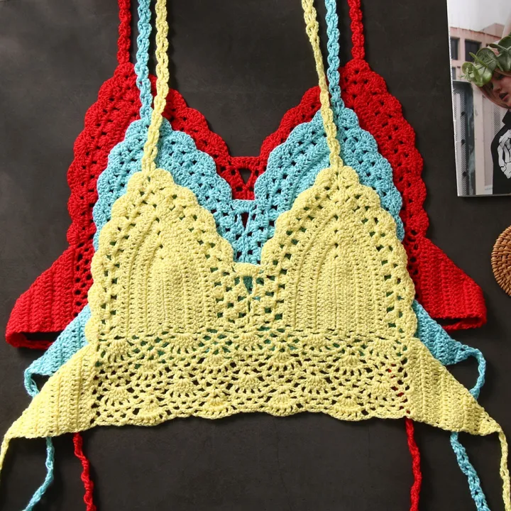 New%20Bikini%20Crop%20Top%20Women%20Crochet%20Boho%20Beach%20Camisoles%20Bikini%20Bralette%20Halter%20Cami%20Knitted%20Bra%20Backless%20Beachwear%20Tank%20Top%20-%20Image%204
