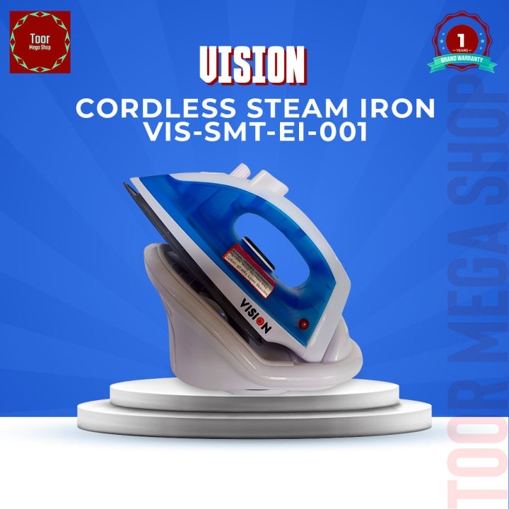 High-Performance - VISION Cordless Steam Iron VIS-SMT-EI-001 (SMART) - Break Trend - Upscaled Reliablity