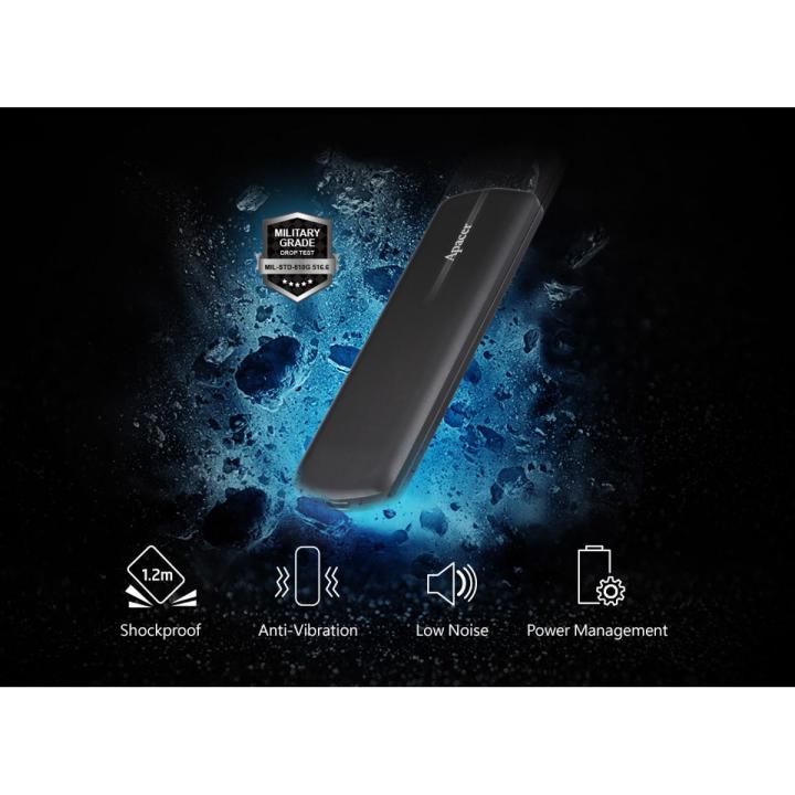 APACER AS721 500GB USB 3.2 Gen 2 USB-C Portable SSD SHOCKPROOF