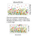 Flowers Branch Window Sticker Self-adhesive Vinyl Wall Stickers Removable Glass Art Decals. 