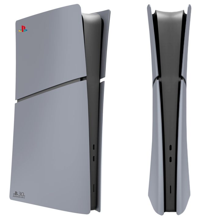 Limited%20Edition%20Grey%20Custom%20Replacement%20Faceplates%20with%20Logo%20Skin%2030th%20Anniversary%20Sticker%20ABS%20Cover%20Shell%20For%20PS5%20Slim%20Console%20-%20Image%207