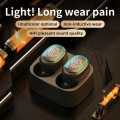 Wireless Bluetooth Headset Touch Light Mini High Quality Earplugs Anti-Sweat HD Sound Quality Stereo Universal Headset.